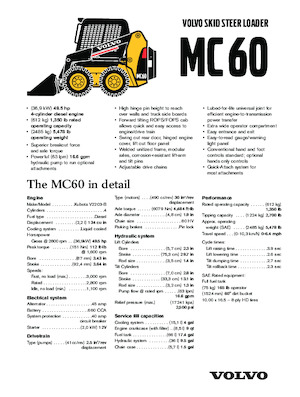 Chargeurs compacts Volvo MC60