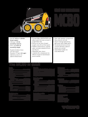 Chargeurs compacts Volvo MC80