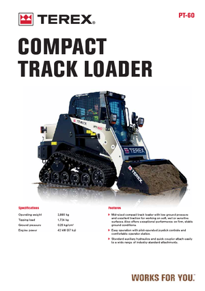 Chargeurs compacts Terex PT 60