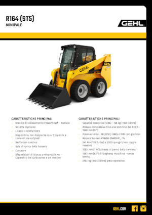 Chargeurs compacts Gehl R164