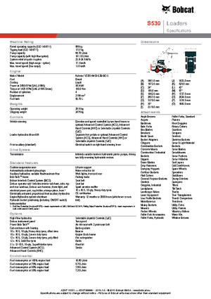 Chargeurs compacts Bobcat S530
