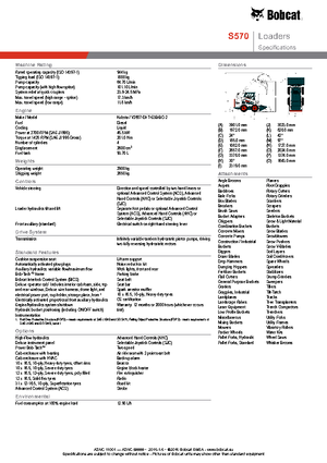 Chargeurs compacts Bobcat S570