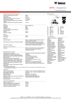 Chargeurs compacts Bobcat S770