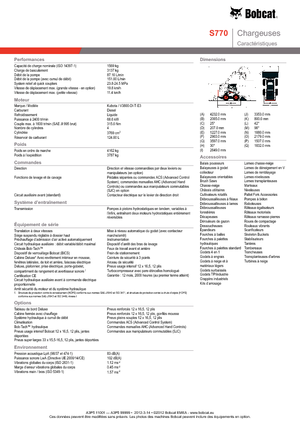 Chargeurs compacts Bobcat S770