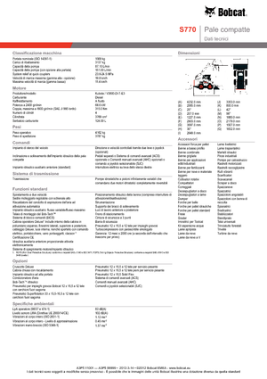 Chargeurs compacts Bobcat S770