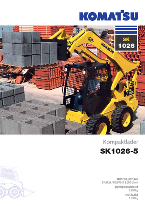 Chargeurs compacts Komatsu SK1026-5 turbo