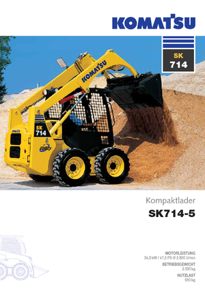 Chargeurs compacts Komatsu SK714-5 Super Flow