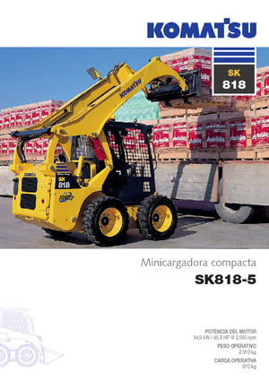 Chargeurs compacts Komatsu SK818-5 Super Flow