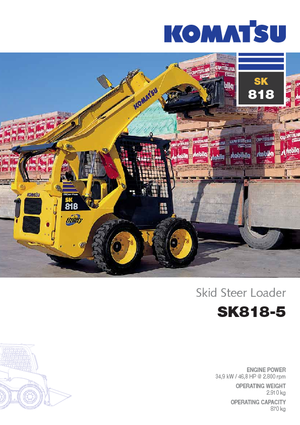 Chargeurs compacts Komatsu SK818-5 Super Flow