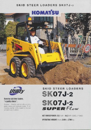 Chargeurs compacts Komatsu SK07J-2