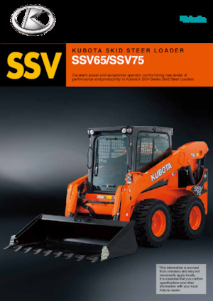 Chargeurs compacts Kubota SSV65PHC