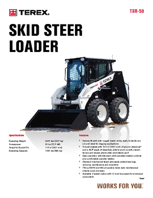 Chargeurs compacts Terex TSR 50
