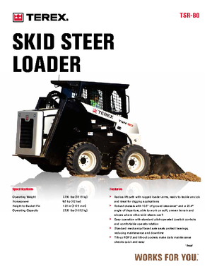 Chargeurs compacts Terex TSR 80