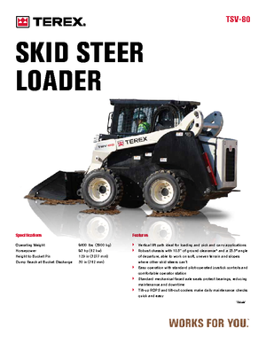 Chargeurs compacts Terex TSV 80