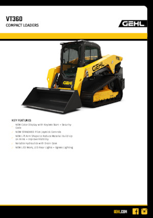 Chargeurs compacts Gehl VT360