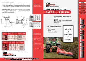 Faucheuses pour talus Sauerburger Omega 1600