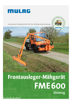 Faucheuses pour talus Mulag FME 600
