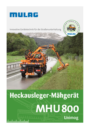 Faucheuses pour talus Mulag MHU 800