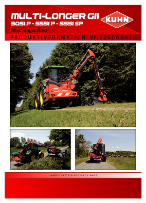 Faucheuses pour talus Kuhn Multi-Longer GII HE 5051 P