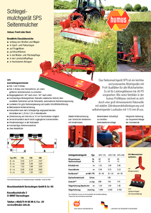 Faucheuses pour talus Humus SPS 155