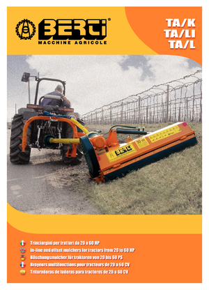 Faucheuses pour talus Berti TA/L 145