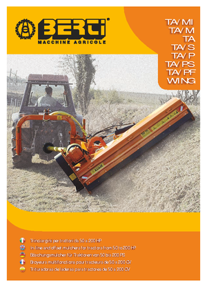 Faucheuses pour talus Berti TA 180