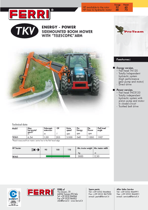 Faucheuses pour talus Ferri TKV 65