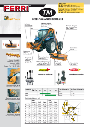 Faucheuses pour talus Ferri TM 46 Dual