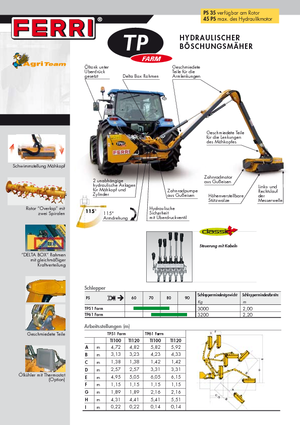 Faucheuses pour talus Ferri TP 51 Plus