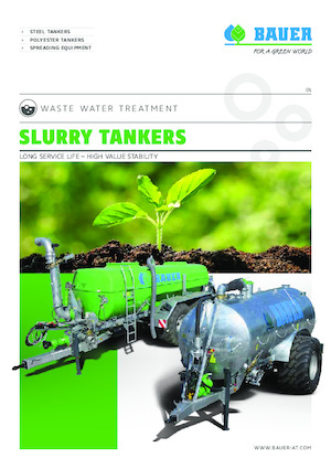 Réservoirs de lisier Bauer Irrigation Vacuum tanker V55 single axle