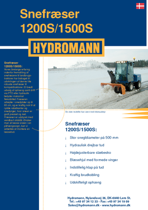 Coupe-neige Hydromann 1500 S