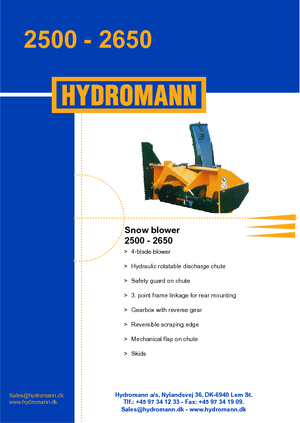 Coupe-neige Hydromann 2500