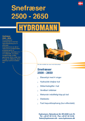 Coupe-neige Hydromann 2500