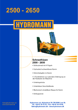 Coupe-neige Hydromann 2500