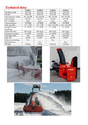 Coupe-neige Fransgard S 220-3