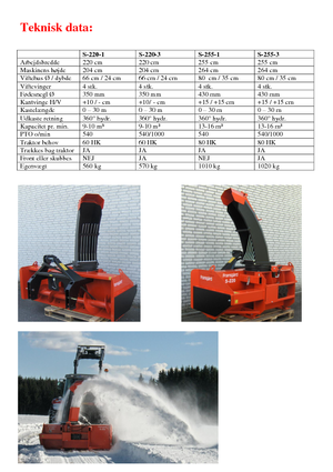 Coupe-neige Fransgard S 220-3