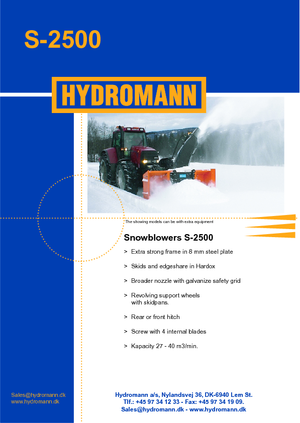 Coupe-neige Hydromann S 2500
