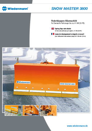 Chasses-neige légers Wiedenmann 3800