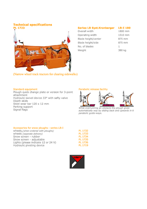 Chasses-neige légers Hydrac LB I 180