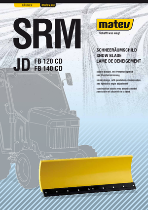 Chasses-neige légers Matev SRM-FB 140 CD JD