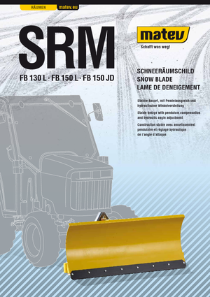 Chasses-neige légers Matev SRM-FB 130 L