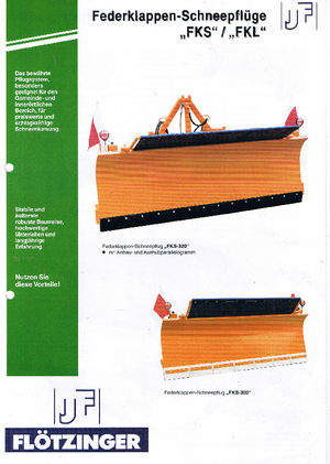 Chasse-neige avec clappets à ressorts Flötzinger FKS 200