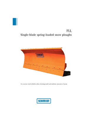 Chasse-neige avec clappets à ressorts Schmidt FLL 24 *