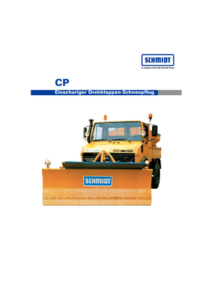 Chasse-neige à volets rotatis Schmidt CP 3