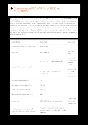 Chasse-neige à volets rotatis Pronar PUV 2800