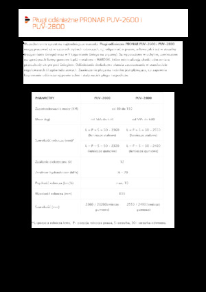 Chasse-neige à volets rotatis Pronar PUV 2800