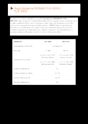 Chasse-neige à volets rotatis Pronar PUV 3300