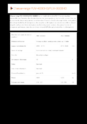 Chasse-neige à volets rotatis Pronar PUV 3600HD