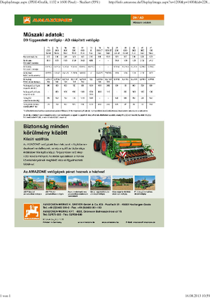 Semoirs Amazone AD 3000 Super RoTec