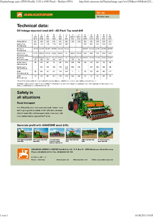 Semoirs Amazone AD 3000 Super RoTec